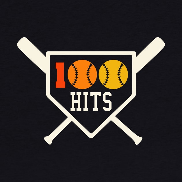 100 Hits Softball Baseball Coach High School Softball Mom by PodDesignShop